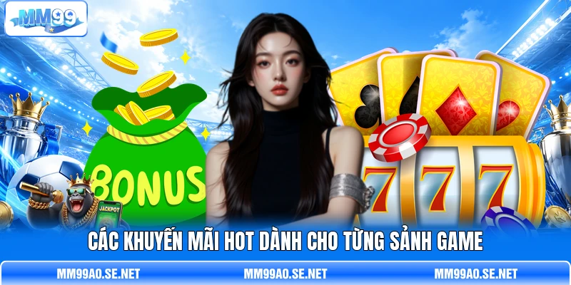 Các khuyến mãi hot dành cho từng sảnh game