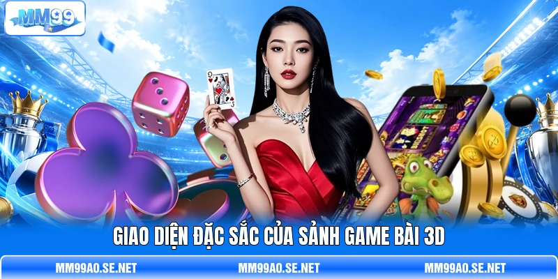 Giao diện đặc sắc của sảnh game bài 3D